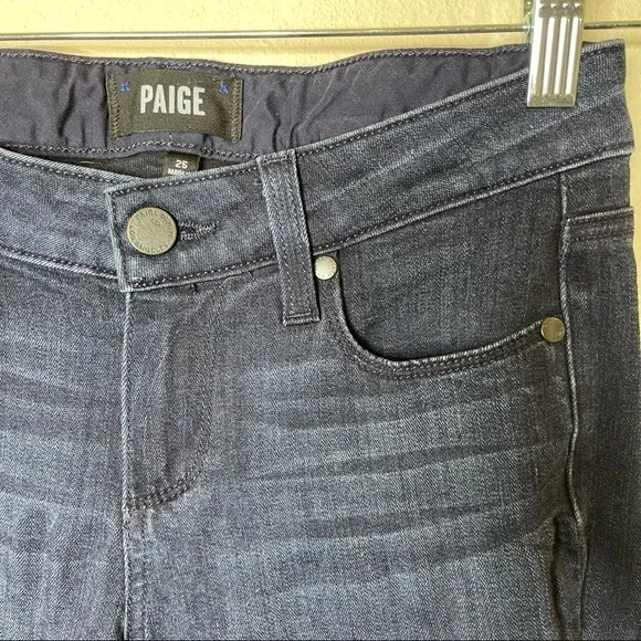 Paige Dark Wash Skyline Skinny Denim Jeans - Picture 2 of 6